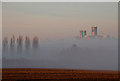 Lincoln Cathedral floating above the mist