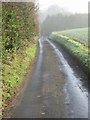 Popsal Lane on a misty morning