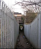 SE1535 : Underpass - Frizinghall Station - off Canal Road by Betty Longbottom