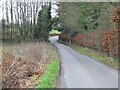 Looking SW along Moorstock Lane