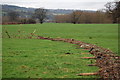 Flood damaged fencing