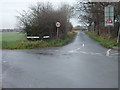 The junction of Brackenhill and Foxhill Lanes, Brayton.