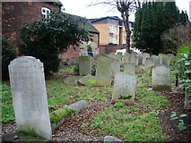 TL0549 : St Mary's Church, Bedford, Graveyard by Alexander P Kapp