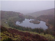 NX2367 : Pond and abandoned ATV on Artfield Fell by David Baird