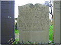 The grave of James and John  Henderson, Bangor Abbey graveyard