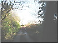 A Royal Mail van on the unmetalled track east of RAF Penrhos