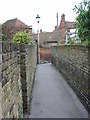 View along Seven Post Alley towards the High Street