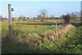 Start of footpath near Brook Farm