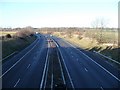 M2 motorway taken from the Brogdale Road bridge