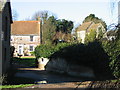 Barfrestone Court and church of St Nicholas