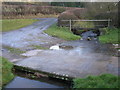 Stream & bridges at Easthope Mill.