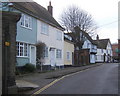 Looking up Hawks Mill Street, Needham Market