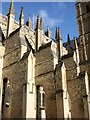 SX9292 : Buttresses, Exeter Cathedral by Derek Harper