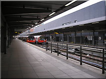 TQ3884 : Jubilee Line platforms, Stratford station by Dr Neil Clifton