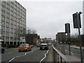 Looking down towards Commercial Road