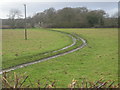 Level crossing across a field