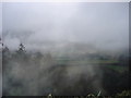 Farmland through the Mist.