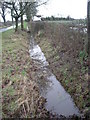 Ditch after heavy rain