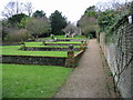 Gardens attached to the church in Betteshanger