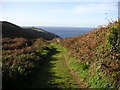 The track to Portheras Cove