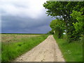 Storm approaching Kiln Lane Buxhall