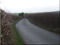 SO4586 : Lane between Alcaston and Upper Affcot by Row17