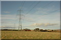 Power lines and croft near Redhill