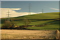 Oldmill ruins and surrounding farmland