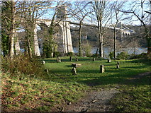 SH5571 : Gorsedd Stones, Menai Bridge by Eirian Evans
