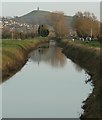 ST4740 : River Brue and Glastonbury Tor by Edwin Graham