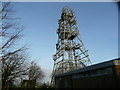 BT microwave link, now derelict, with dishes removed.