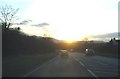 Sunset on the A449