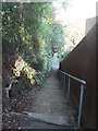 SZ0691 : Bournemouth: steps on footpath A02 by Chris Downer