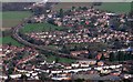 Bend in the Malvern to Worcester Railway Line