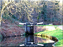 SO8274 : Lower Gates of Falling Sands Lock, Staffs & Worcs Canal by P L Chadwick