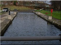 NS4871 : Dalmuir canal lock gate by Stephen Sweeney