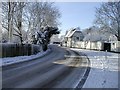 Shelford Cottages in snow
