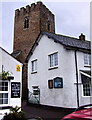 Bampton, Devon, entrance to churchyard