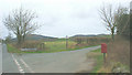 The entrance to the Gwnhinger road from the A497