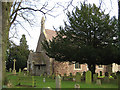 A seat in the churchyard, St. Lawrence