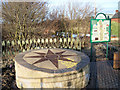 Trans Pennine Trail marker Royston