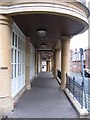 Walkway under Merchant House - daytime