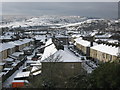 Snow covered rooftops