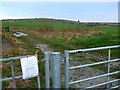 Gateway and farm track near Bishopstone, Swindon