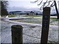 Looking across the golf course towards the mountains