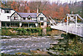 Chain Bridge and Chain Bridge Hotel, Berwyn