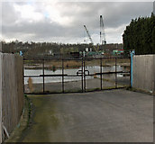 TA0222 : Entrance to Vacant Industrial Site by David Wright