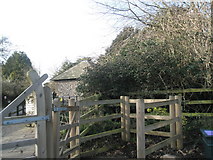 SU7205 : Gate to Warblington Overflow Cemetery by Basher Eyre
