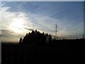 Pylons over Kilpatrick Hills