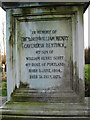 Detail of Inscription on Bentinck Memorial